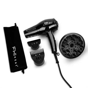 img 4 attached to FHI HEAT Platform Nano Lite Pro 1900 Turbo Tourmaline Light Weight Ceramic Hair Dryer with 3-Piece Attachment Set: Comb, Concentrator, Diffuser – Quick Dry and Salon-Quality Results!