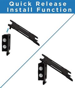 img 3 attached to 📺 Tilting TV Wall Mount Bracket by Mount-It! for Small TV and Computer Monitors - Low-Profile Design, Quick Release Function, Fits 24-32 Inch Screens Up to VESA 100, 44 lbs Capacity - Black