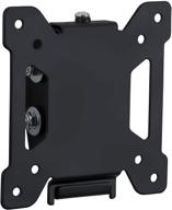 📺 tilting tv wall mount bracket by mount-it! for small tv and computer monitors - low-profile design, quick release function, fits 24-32 inch screens up to vesa 100, 44 lbs capacity - black logo