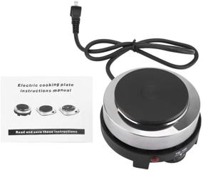 img 1 attached to 🔥 Portable 500W Electric Mini Stove Hot Plate - Multifunctional Home Heater for Soup, Porridge, and Hot Pot (US Plug 110V)