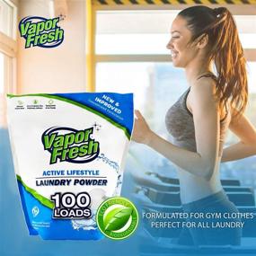 img 2 attached to 🔒 100-Load Vapor Fresh Unscented Laundry Detergent Powder - Free and Clear - HE-Safe