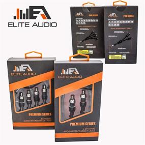 img 1 attached to 🎧 Elite Audio Premium Series RCA Y-Adapter Splitter Cable - 1 Male to 2 Female RCA Interconnects, Double-Shielded with Noise Reduction, 100% OFC Copper