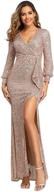 👗 sequin bridesmaid sleeve evening dress for women - women's clothing logo