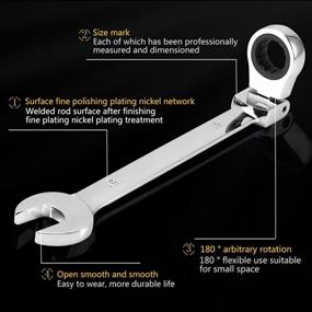 img 2 attached to 🔧 Hardened Vanadium Flex Head Ratcheting Combination Tool