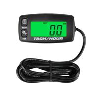 runleader digital maintenance tach/hour meter: backlight display, battery replacement for small gas engine - ideal for riding lawn tractor, generator, compressor, chainsaws, outboard motor, pressure washers logo