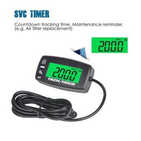 img 1 attached to Runleader Digital Maintenance Tach/Hour Meter: Backlight Display, Battery Replacement for Small Gas Engine - Ideal for Riding Lawn Tractor, Generator, Compressor, Chainsaws, Outboard Motor, Pressure Washers