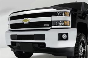img 2 attached to 🔥 Enhance Your Silverado's Look with T-Rex Grilles 2015-2019 Silverado 2500, 2015-2017 3500 Billet Bumper Grille in Black - Overlay PN #25122B
