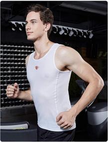 img 3 attached to RION Active Athletic Compression Sleeveless Sports & Fitness