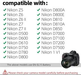 img 2 attached to 🔌 Glorich EH-5 Plus EP-5B Nikon AC Power Adapter Kit – Compatible with 1 V1, D500, D600, D610, D750, D800, D810, D7000, D7100, D7200 DSLR Cameras (EP-5B Replaces EN-EL15) – Includes Smart Decoding Chip