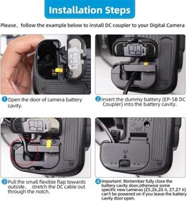 img 1 attached to 🔌 Glorich EH-5 Plus EP-5B Nikon AC Power Adapter Kit – Compatible with 1 V1, D500, D600, D610, D750, D800, D810, D7000, D7100, D7200 DSLR Cameras (EP-5B Replaces EN-EL15) – Includes Smart Decoding Chip