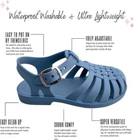 img 3 attached to 👧 Copper Girls' Sandals and Flats for Toddler Girls