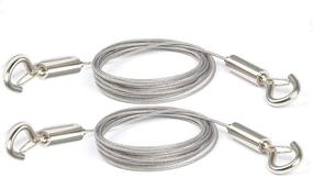 img 4 attached to 🔗 Heavy-Duty Stainless Steel Picture Hanging Wire Kit – Adjustable 2m x 1.5mm Wire Rope for Mirrors, Frames & More - Holds up to 20kg
