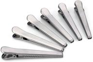 🔒 set of 6 stainless steel bag clips by flammi - air tight sealing clips for improved seo logo