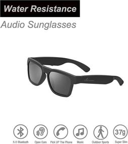 img 3 attached to 🕶️ Очки-наушники OhO Sunshine Audio: голосовое управление, открытая конструкция, Bluetooth 5.0, водонепроницаемые – идеально подходят для занятий спортом на открытом воздухе