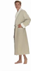 img 3 attached to Terry Plush Bathrobe - High-Quality Microfiber Men's Clothing for Sleep & Lounge - Luxury Edition