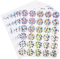 🎉 holographic scratch-off stickers: ideal for wedding games, fundraisers (1 inch, 510 pack) logo
