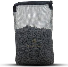 img 2 attached to SunGrow Activated Carbon Pellets - Ideal Filtration for Saltwater and Freshwater Aquariums, Eliminates Odor and Yellowing, 10 Oz Pack