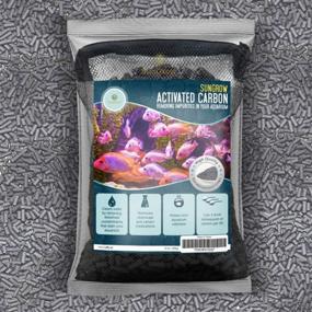 img 1 attached to SunGrow Activated Carbon Pellets - Ideal Filtration for Saltwater and Freshwater Aquariums, Eliminates Odor and Yellowing, 10 Oz Pack