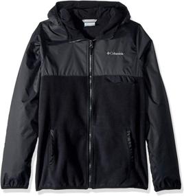 img 3 attached to 🧥 Columbia Boys' Mountain Side Overlay Full Zip Fleece Jacket