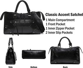img 1 attached to Scarleton H2073 Classic Accent Studded Satchel