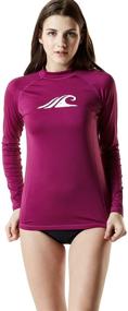 img 2 attached to TSLA Womens Rashguard Sleeve Coastal Women's Clothing and Swimsuits & Cover Ups