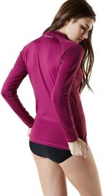 img 1 attached to TSLA Womens Rashguard Sleeve Coastal Women's Clothing and Swimsuits & Cover Ups