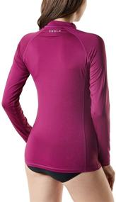 img 3 attached to TSLA Womens Rashguard Sleeve Coastal Women's Clothing and Swimsuits & Cover Ups