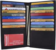 👨 men's leather bifold credit holder wallet 1529cf - ideal for wallets, card cases & money organizers logo