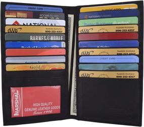 img 4 attached to 👨 Men's Leather Bifold Credit Holder Wallet 1529CF - Ideal for Wallets, Card Cases & Money Organizers