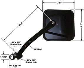 img 4 attached to 🚗 CIPA 44800 Jeep Wrangler Driver Side Mirror Replacement