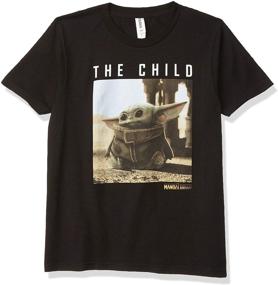 img 3 attached to 👕 Mandalorian Child Square Heather T-Shirt for Boys' - Tops, Tees & Shirts in Clothing