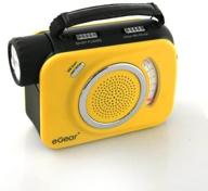 📻 yellow egear dynamo weatherband/am/fm radio with 3 led light logo