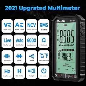 img 3 attached to 🔧 TRMS 6000 Counts Digital Multimeter with 4.7 inch Large Screen - Voltmeter Tester for Fast Auto-Ranging Voltage, Current, Resistance, Diodes, Continuity, Duty-Cycle, Capacitance, Temp - Black