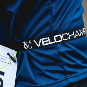 img 1 attached to 🏃 VeloChampion Adjustable Running, Triathlon, Marathon Number Belt - No Pins Required! Ideal for Men &amp; Women