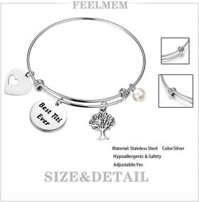 img 3 attached to 🎁 FEELMEM Grandma Anniversary Birthday Girls' Bracelet – A Timeless Jewelry Gift!