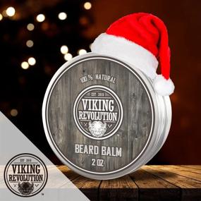 img 3 attached to 🧔 Viking Revolution Beard Balm - Natural Grooming Treatment with Argan Oil &amp; Mango Butter - Strengthening &amp; Softening Beards &amp; Mustaches - Citrus Scent Leave-in Conditioner Wax for Men - 1 Pack