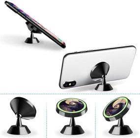 img 3 attached to 📱 Jack The Before Christmas Universal 360° Rotation Car Phone Mount with Luminous Metal Magnetic Holder - Compatible with iPhone, Samsung, and More!