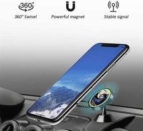 img 1 attached to 📱 Jack The Before Christmas Universal 360° Rotation Car Phone Mount with Luminous Metal Magnetic Holder - Compatible with iPhone, Samsung, and More!