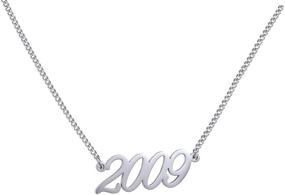 img 3 attached to Wigerlon Year Number Necklace for 🎂 Girls - Perfect Birthday Jewelry for SEO