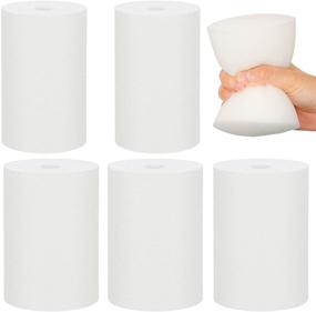 img 4 attached to 🔸 Weewooday Pack of 6 Foam Inserts for Cup Turner - Compatible with 10 oz to 40 oz Skinny and Common Tumblers Crafting - Work with 3/4 Inch PVC Pipe - White