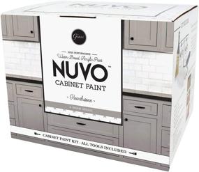 img 4 attached to 🔥 Nuvo Hearthstone Cabinet Makeover Kit - 6 Piece Set in Warm Greige for All-in-One Transformation