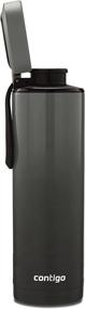img 3 attached to Contigo 24 oz. Vacuum Insulated Stainless Steel Water Bottle with Quick-Twist Lid - Licorice