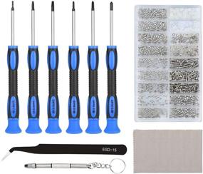 img 4 attached to 🔧 Pacha Eyeglass Repair Kit with Precision Screwdriver Set, Assorted Small Screws, Curved Tweezer - Ideal for Glasses, Sunglasses, Spectacles, Watch, Electronics DIY Repair