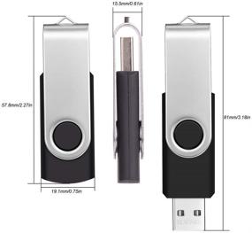 img 4 attached to 💾 High-Speed, Portable Metal 512GB Flash Drive Ultra Memory Stick Jump Drive USB Drive Pen Drive for Storage, Backup and Data Transfer - Black Color