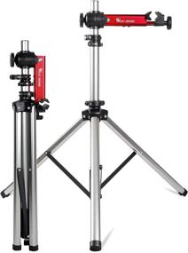 img 4 attached to 🚴 CYCLESPEED Quick Release Bike Repair Stand (Max 85 lbs) - Home Mechanic Bicycle Mechanics Workstand, Adjustable Portable Extensible Tripod Bike Maintenance Rack for Road and Mountain Bikes