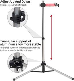 img 3 attached to 🚴 CYCLESPEED Quick Release Bike Repair Stand (Max 85 lbs) - Home Mechanic Bicycle Mechanics Workstand, Adjustable Portable Extensible Tripod Bike Maintenance Rack for Road and Mountain Bikes