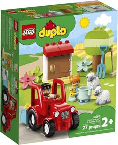 img 1 attached to 🚜 LEGO DUPLO Town Farm Tractor & Animal Care 10950: Creative Playset for Toddlers - Toy Tractor + 2 Sheep