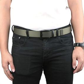 img 1 attached to 👨 Moonsix Ratchet Adjustable Military Automatic Men's Accessories and Belts: Style meets Functionality