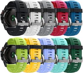 img 4 attached to 🌈 Upgrade Your Garmin Fenix 3 with Colorful Replacement Silicone Bands and Pin Removal Tools