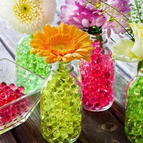 img 2 attached to 💜 Hicarer 10,000 Pieces Water Gel Beads, Vase Filler Gems Growing Crystal Pearls for Wedding Centerpieces Décor in Purple